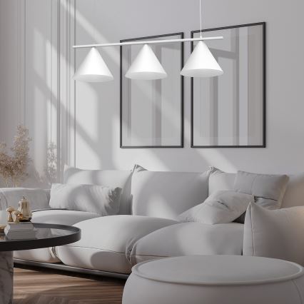 Żyrandol na lince CAPITAL 3xGX53/15W/230V biały