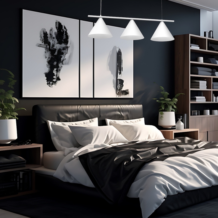 Żyrandol na lince CAPITAL 3xGX53/15W/230V biały