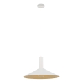 Żyrandol na lince CAPRI 1xE27/15W/230V śr. 50 cm biały/złoty