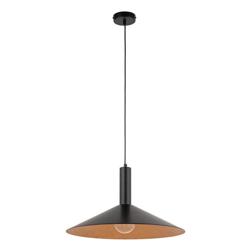 Żyrandol na lince CAPRI 1xE27/15W/230V śr. 50 cm czarny/miedź