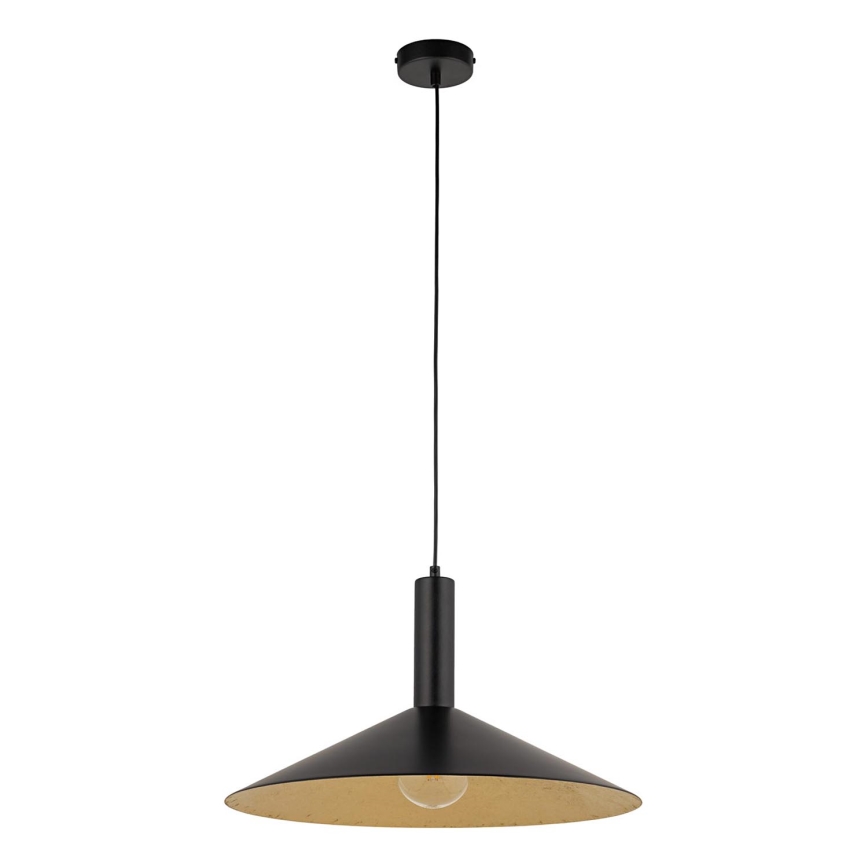 Żyrandol na lince CAPRI 1xE27/15W/230V śr. 50 cm czarny/złoty