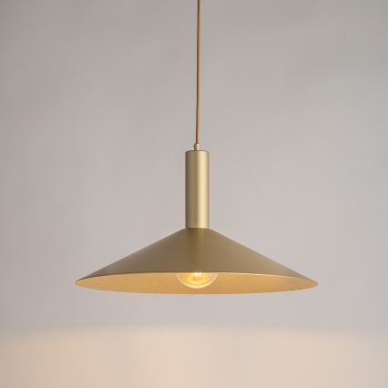 Żyrandol na lince CAPRI 1xE27/15W/230V śr. 50 cm złoty