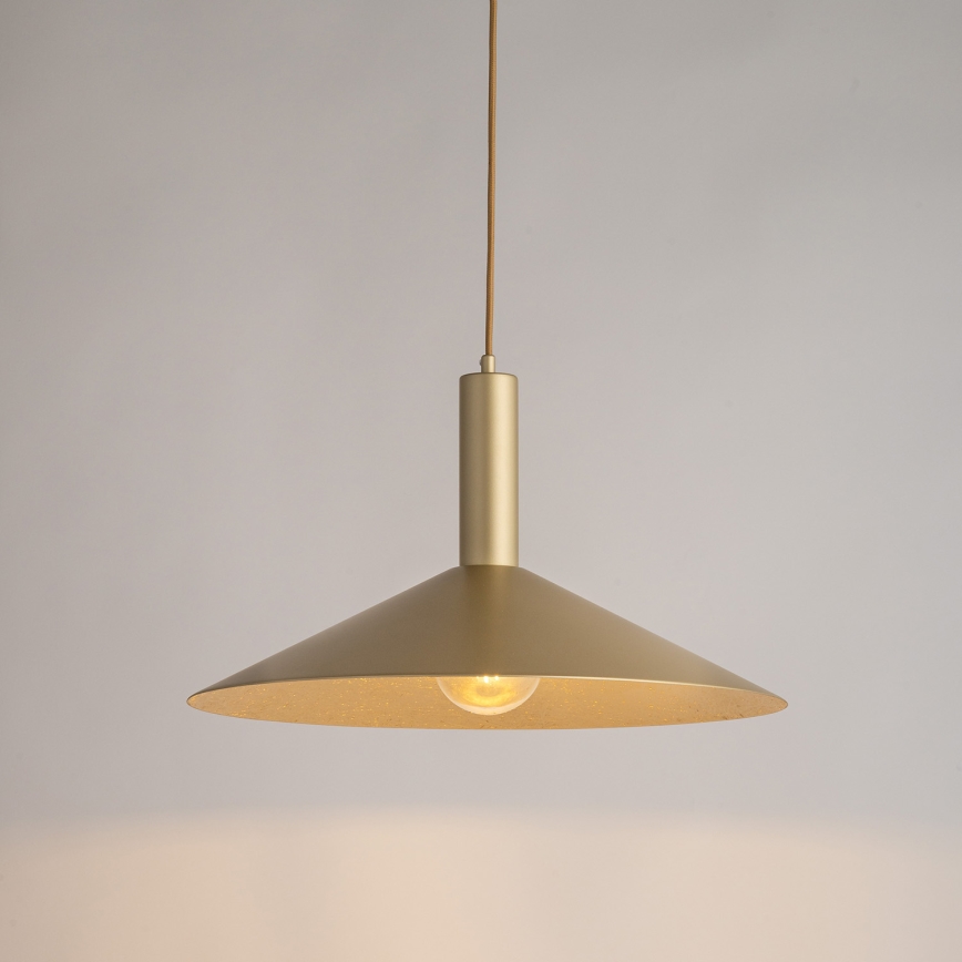 Żyrandol na lince CAPRI 1xE27/15W/230V śr. 50 cm złoty