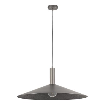 Żyrandol na lince CAPRI 1xE27/15W/230V śr. 70 cm antracyt/szary
