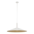 Żyrandol na lince CAPRI 1xE27/15W/230V śr. 70 cm biały/złoty
