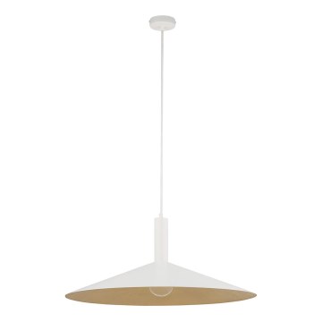 Żyrandol na lince CAPRI 1xE27/15W/230V śr. 70 cm biały/złoty