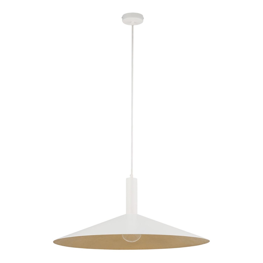 Żyrandol na lince CAPRI 1xE27/15W/230V śr. 70 cm biały/złoty