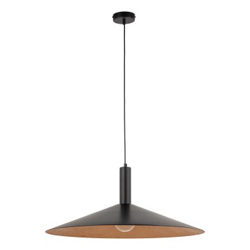 Żyrandol na lince CAPRI 1xE27/15W/230V śr. 70 cm czarny/miedź