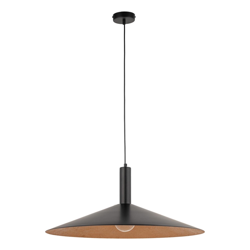 Żyrandol na lince CAPRI 1xE27/15W/230V śr. 70 cm czarny/miedź