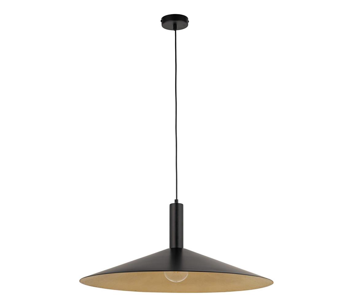Żyrandol na lince CAPRI 1xE27/15W/230V śr. 70 cm czarny/złoty