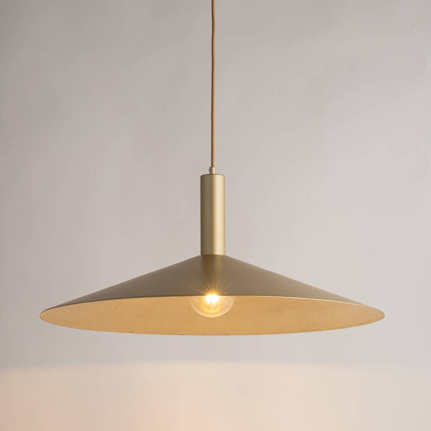 Żyrandol na lince CAPRI 1xE27/15W/230V śr. 70 cm złoty