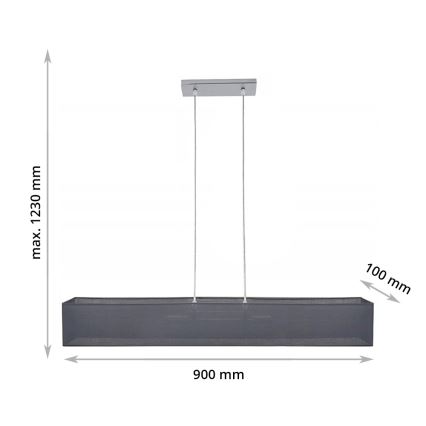 Żyrandol na lince CAROLINE 2xE14/40W/230V