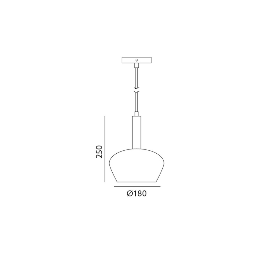 Żyrandol na lince CASA 1xGU10/25W/230V