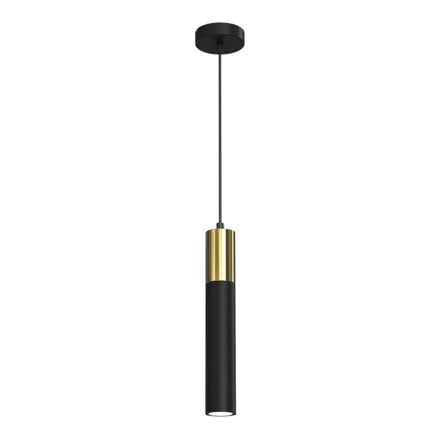 Żyrandol na lince CASSA 1xGU10/8W/230V czarny/złoty