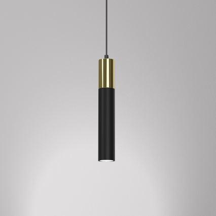 Żyrandol na lince CASSA 1xGU10/8W/230V czarny/złoty