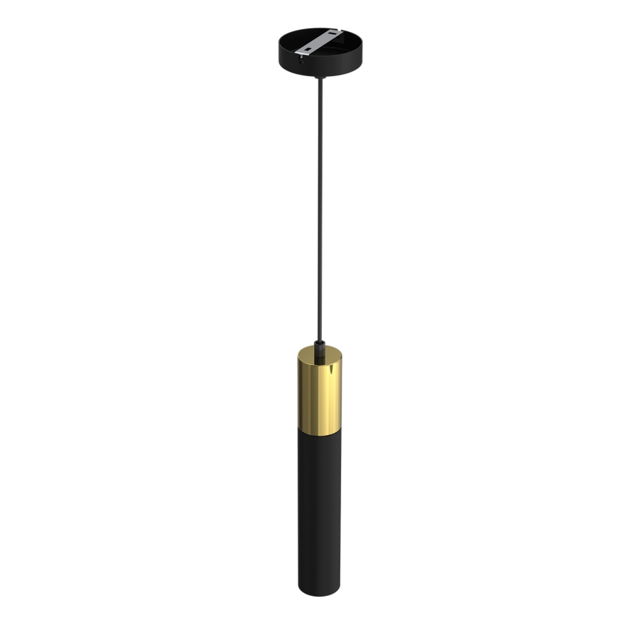 Żyrandol na lince CASSA 1xGU10/8W/230V czarny/złoty