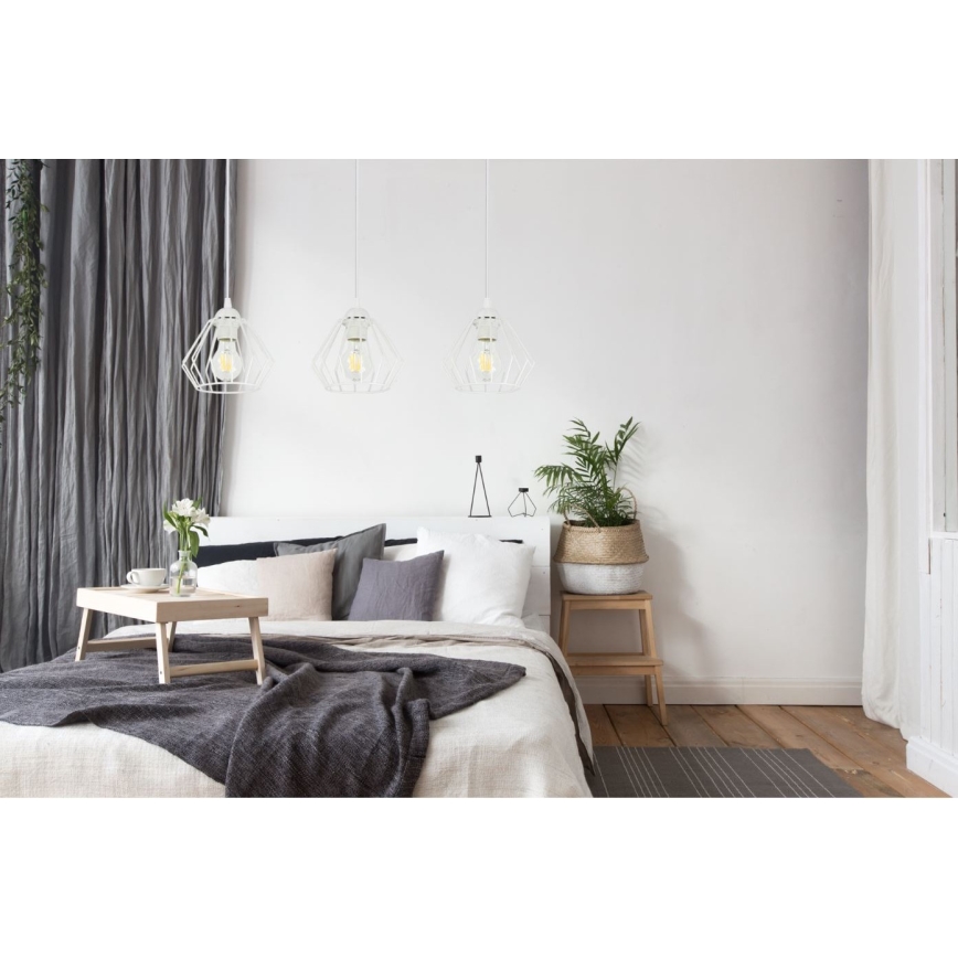 Żyrandol na lince CEED 3xE27/60W/230V biały