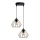 Żyrandol na lince CEED GOLD 2xE27/60W/230V śr. 28 cm czarny/złoty