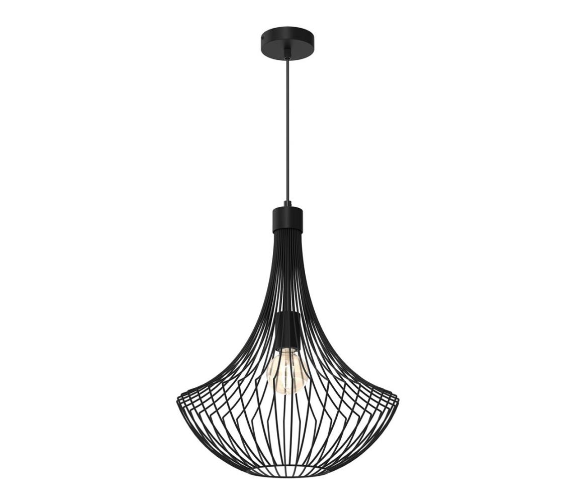 Żyrandol na lince CESTA 1xE27/60W/230V czarny