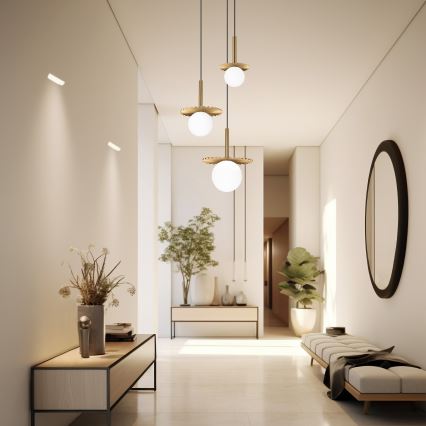 Žyrandol na lince CHITA 3xG9/5W/230V złoty