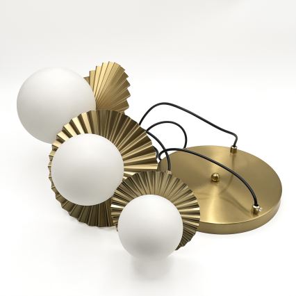 Žyrandol na lince CHITA 3xG9/5W/230V złoty