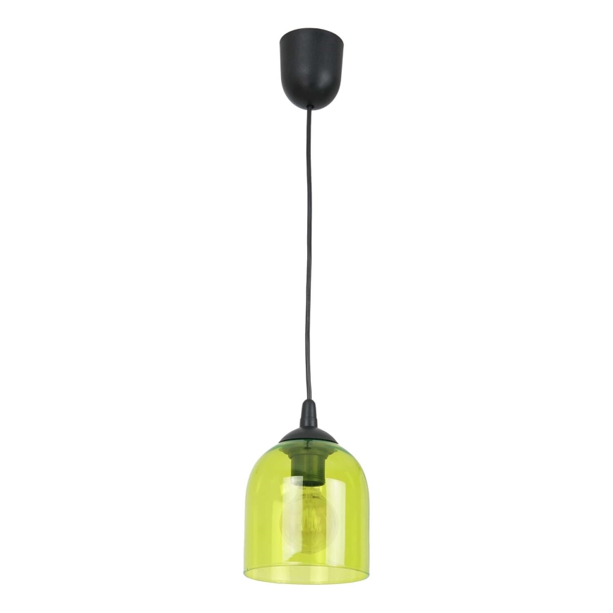 Żyrandol na lince CHRIS 1xE27/60W/230V śr. 11 cm zielony