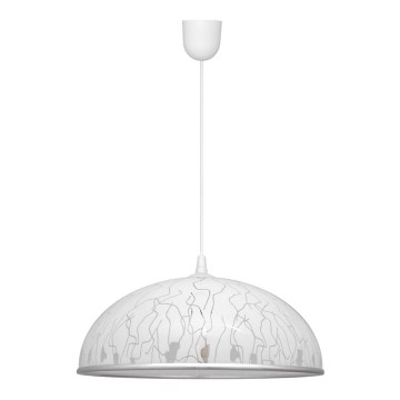 Żyrandol na lince CIRCLE 1xE27/15W/230V biały