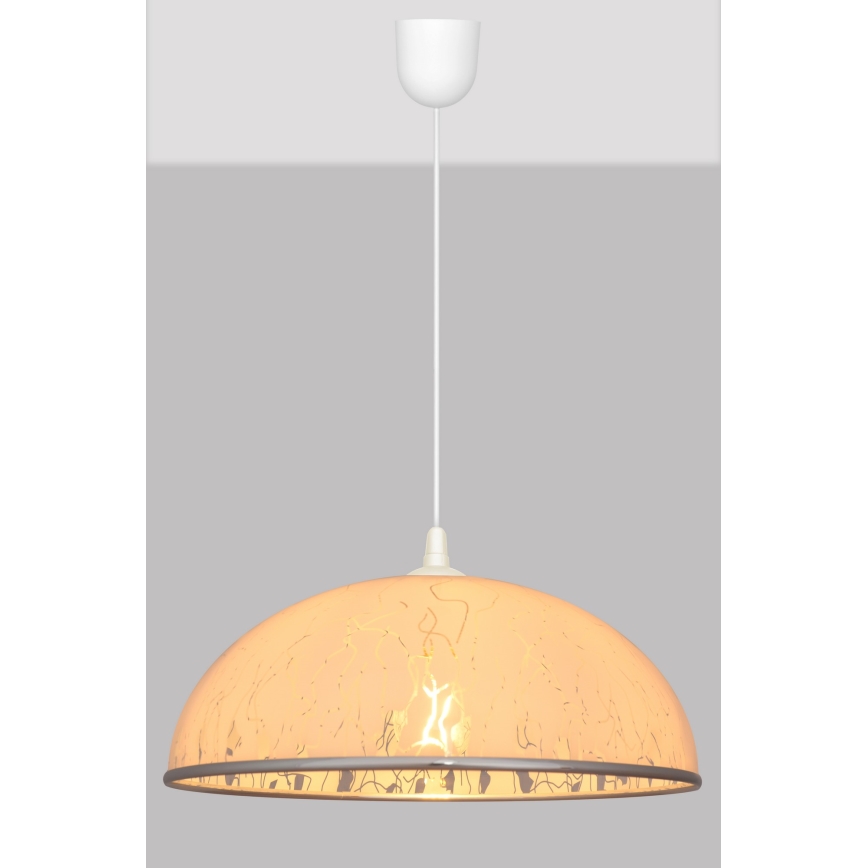 Żyrandol na lince CIRCLE 1xE27/15W/230V biały