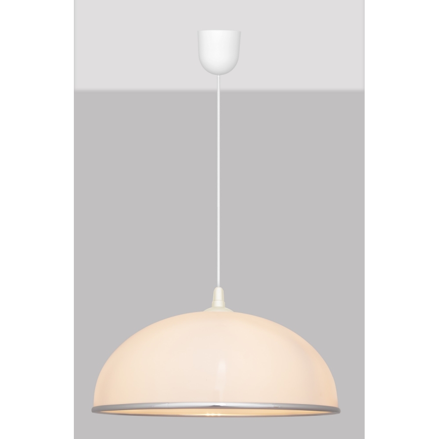 Żyrandol na lince CIRCLE 1xE27/15W/230V biały