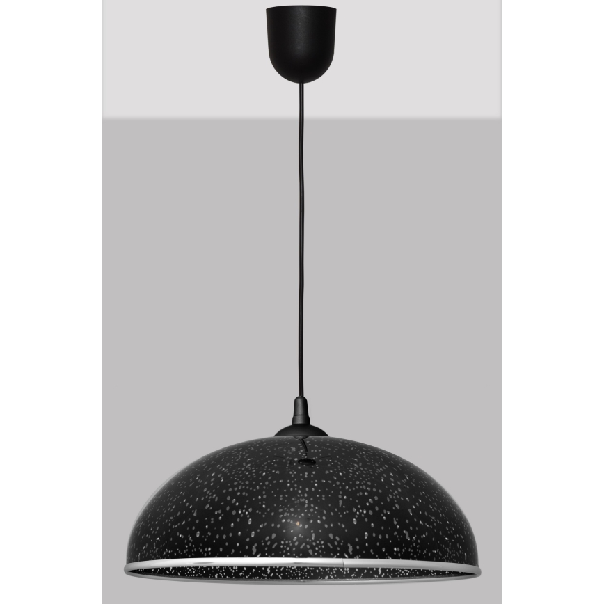 Żyrandol na lince CIRCLE 1xE27/15W/230V czarny