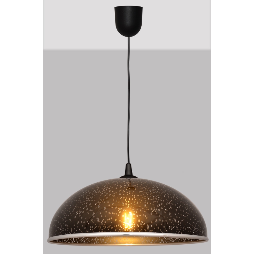Żyrandol na lince CIRCLE 1xE27/15W/230V czarny