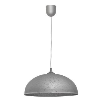 Żyrandol na lince CIRCLE 1xE27/15W/230V szary