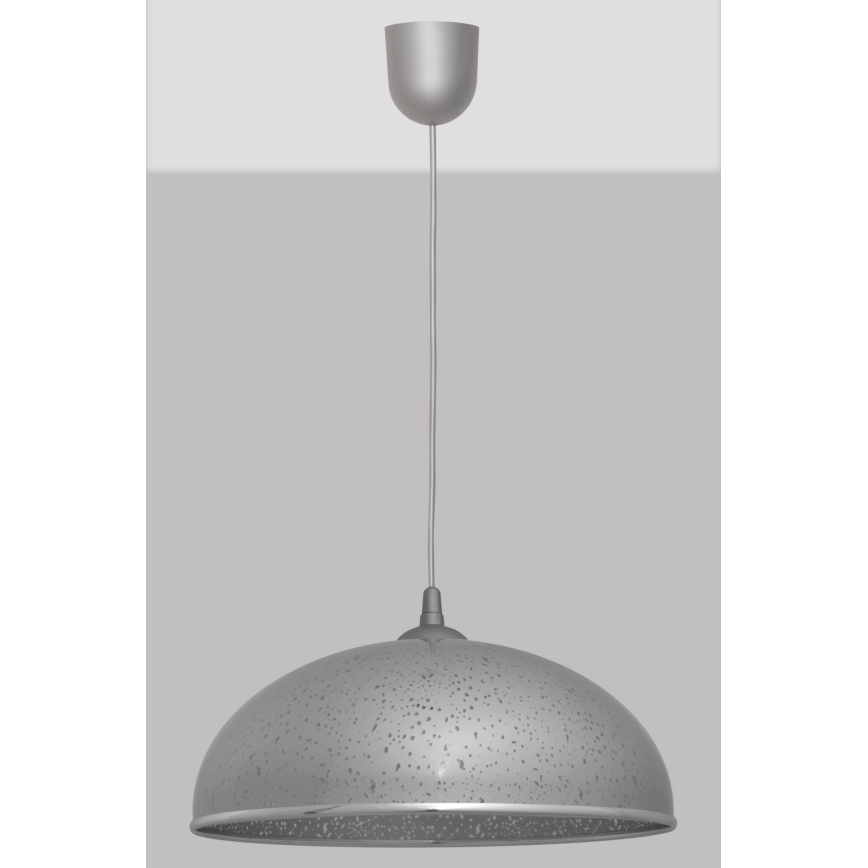 Żyrandol na lince CIRCLE 1xE27/15W/230V szary