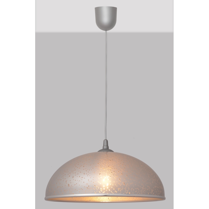 Żyrandol na lince CIRCLE 1xE27/15W/230V szary