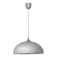 Żyrandol na lince CIRCLE 1xE27/15W/230V szary