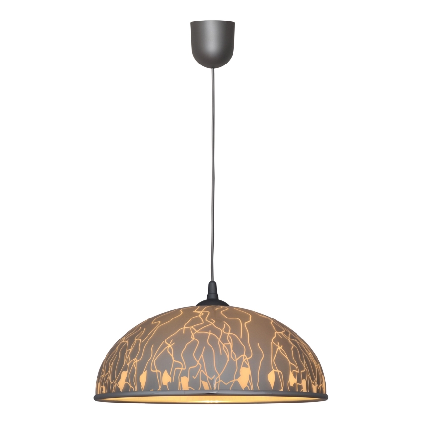 Żyrandol na lince CIRCLE 1xE27/15W/230V szary