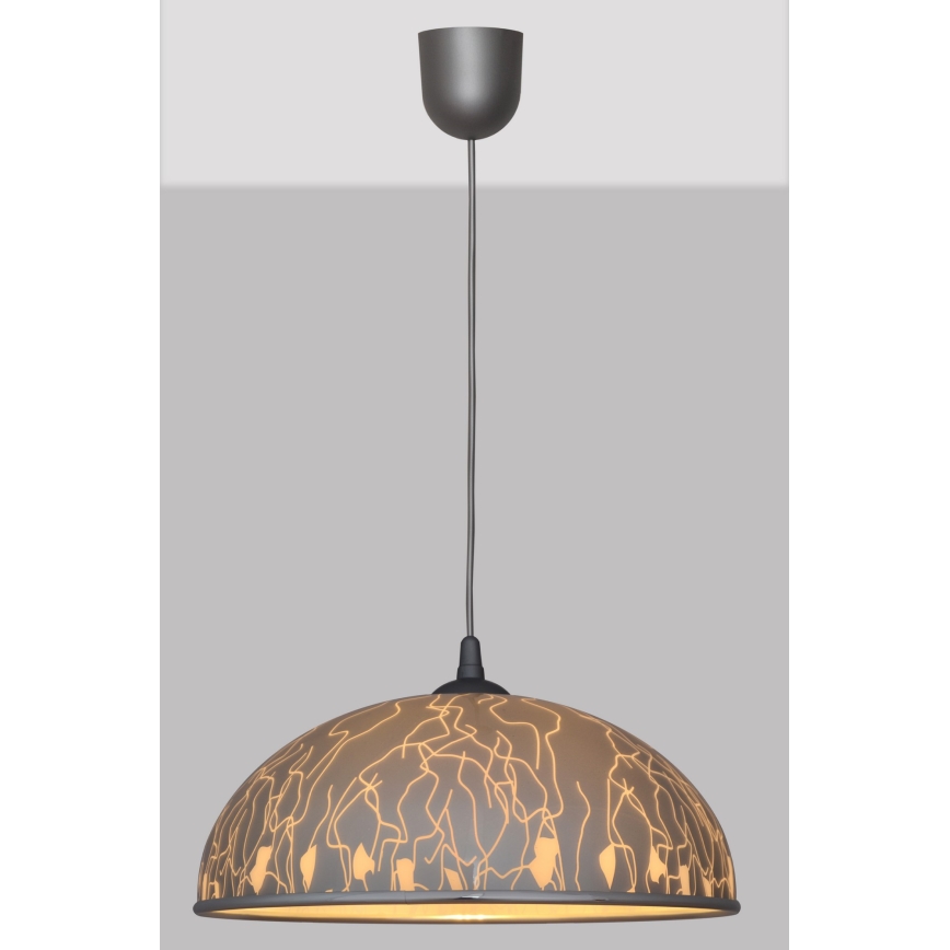 Żyrandol na lince CIRCLE 1xE27/15W/230V szary