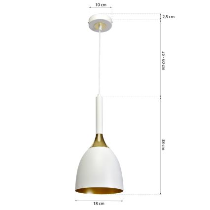 Żyrandol na lince CLARK 1xE27/60W/230V