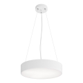 Żyrandol na lince CLEO 3xE27/24W/230V śr. 40 cm biały