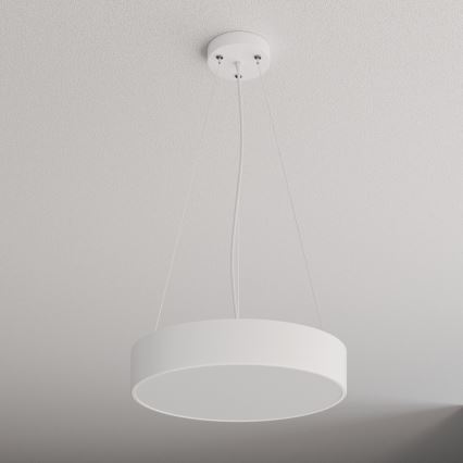 Żyrandol na lince CLEO 3xE27/24W/230V śr. 40 cm biały