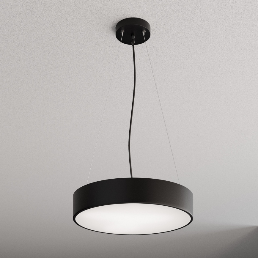 Żyrandol na lince CLEO 3xE27/24W/230V śr. 40 cm czarny