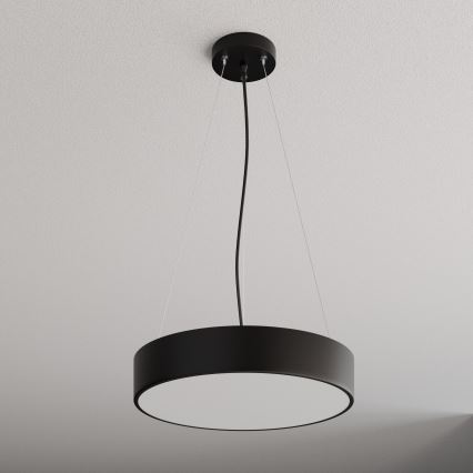 Żyrandol na lince CLEO 3xE27/24W/230V śr. 40 cm czarny