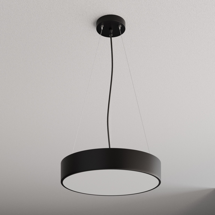 Żyrandol na lince CLEO 3xE27/24W/230V śr. 40 cm czarny