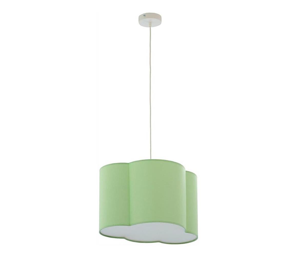 Żyrandol na lince CLOUD 1xE27/25W/230V zielony