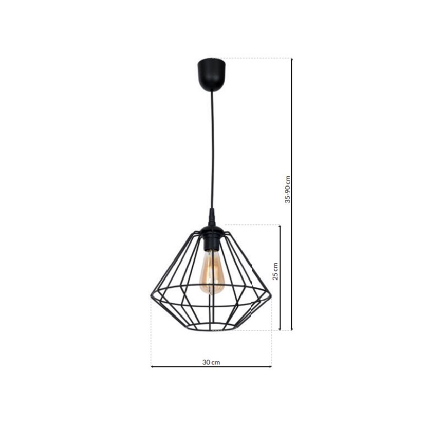 Żyrandol na lince COLIN 1xE27/60W/230V