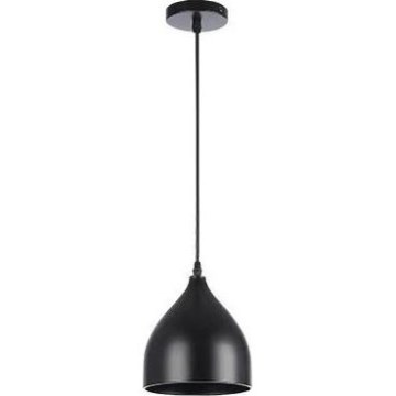 Żyrandol na lince COMO 1xE27/60W/230V śr. 17 cm czarny