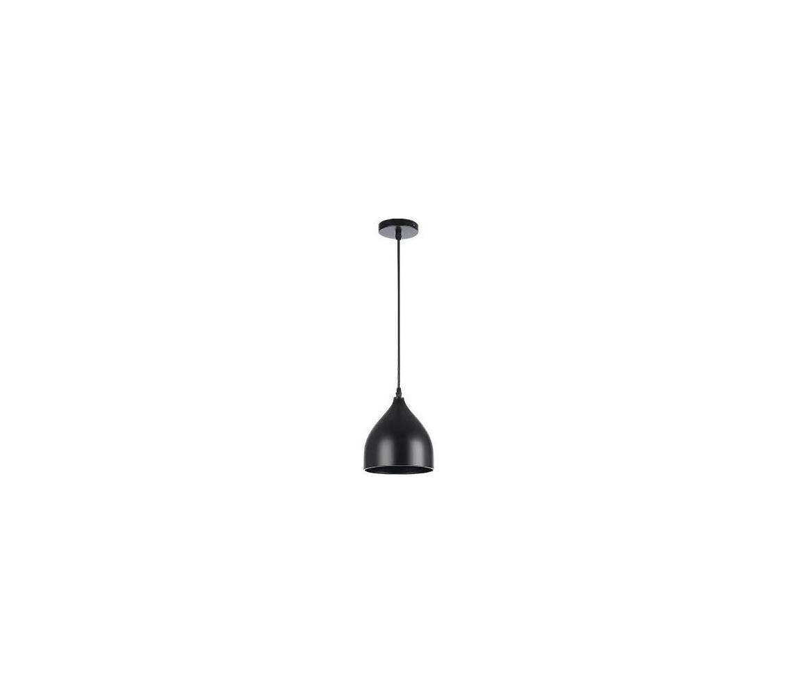 Żyrandol na lince COMO 1xE27/60W/230V śr. 17 cm czarny