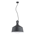 Żyrandol na lince CORA 1xE27/15W/230V szary