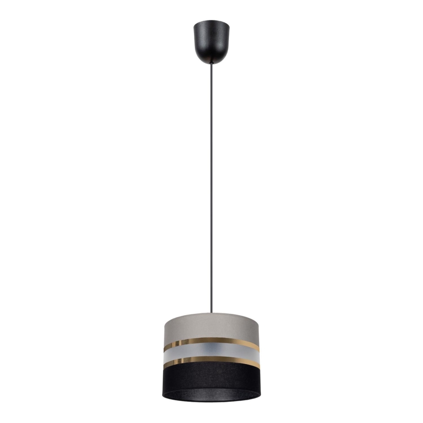 Żyrandol na lince CORAL 1xE27/60W/230V czarno-szary