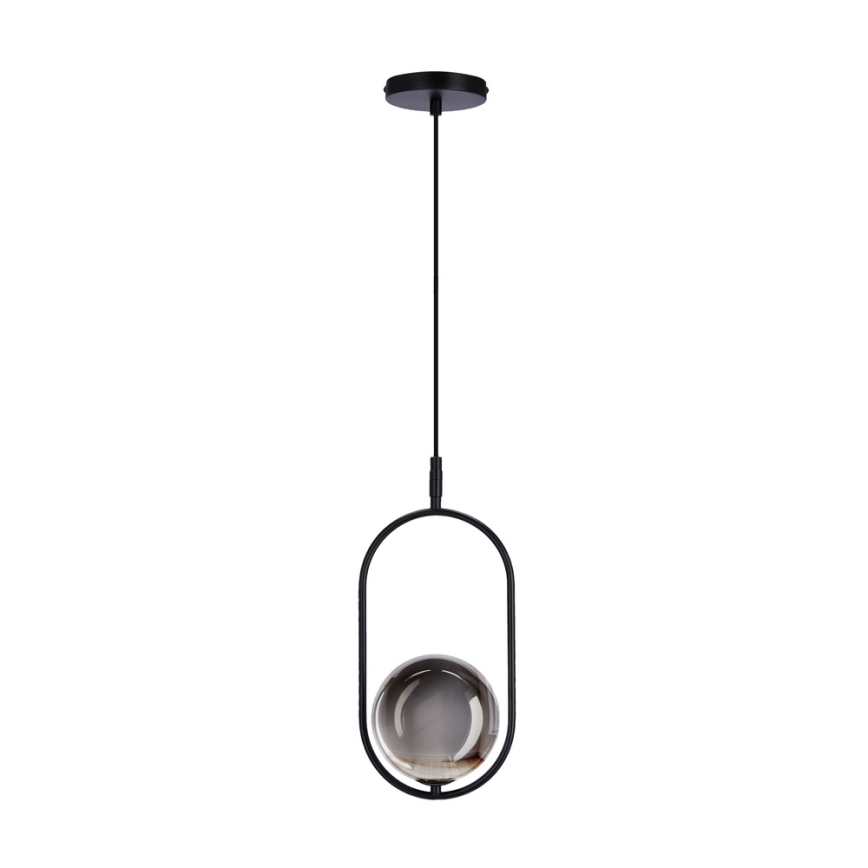 Żyrandol na lince CORDEL 1xG9/28W/230V czarny/dymny czarny